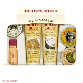 【最大2,000円クーポン5月27日1:59まで】Burt's Bees Tips and Toes Kit Gift Set / バーツビーズ [チップス＆トーズキット] ギフトセット 6種類