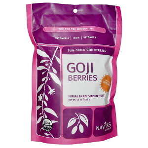�y�ő�2000�~�N�[�|�� 5/27(��)01:59�܂ŁzNavitas Naturals, Organic, Goji Berries, Sun-Dried, 4 oz (113 g) �i�r�^�X�i�`�������Y �S�W�x���[, �T���h���C