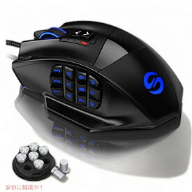 UtechSmart VenusゲーミングマウスRGBワイヤード、16400DPI 高精度レーザープログラマブルMMOコンピューターゲーミングマウス[IGN推奨商品]
