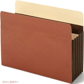 【最大2,000円クーポン4月27日9:59まで】Globe-Weis/Pendaflex Extra Wide Accordion File Pockets, 5.25 Inch Expansion, Straight Cut, Letter Size, 10 Pockets Per Box, Brown (C1535GHD) by Globe Weis