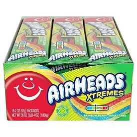 Airheads キャンディバー エクストリームベルト スイートサワーキャンディバー 2 oz (Pack of 18)