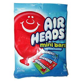 Airheads キャンディバー - アソーテッド- Watermelon, Blue Raspberry, Cherry 3.62 oz