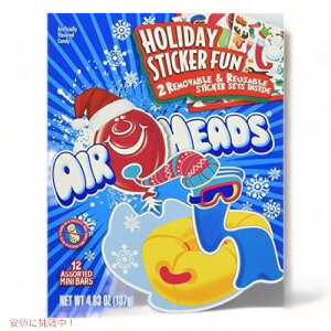 Airheads �L�����f�B�o�[ �A�\�[�e�b�h�~�j�o�[ Holiday Sticker Fun - 12 CT