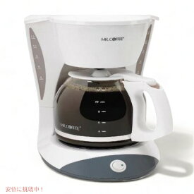 【最大2,000円クーポン5月27日1:59まで】Mr. Coffee ミスターコーヒー シンプル　コーヒーメーカー DW12 12カップ12Cup Switch 品 White アメリカーナがお届け!