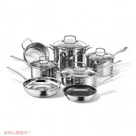 Cuisinart クイジナート 89-11 プロフェッショナル ステンレス調理鍋セット 11点セット 蓋付 調理器具セット Cookware Set
