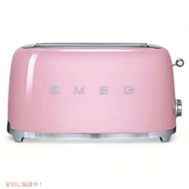 スメッグ トースター SMEG TSF02PKUS レトロデザイン 4スライス トースト ピンク アメリカーナがお届け!