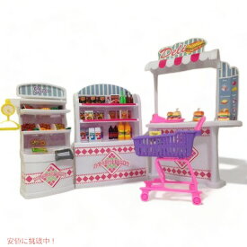 zfinding 人形 アクセサリー 小物 ドールハウス 家具 スーパーマーケット ショッピングカート ベジ プレイ セット 品 アメリカーナがお届け!