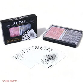 【最大2,000円クーポン6月11日1:59まで】プラスチックトランプセット Royal Playing cards SG_B016M66NLU_US プラスチックケース アメリカーナがお届け!