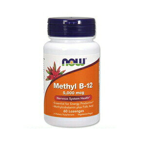 �y�ő�2000�~OFF 4/10��1:59�܂ŁzNOW�@Methyl B-12 5000mcg with Folic Acid, 60 Lozenges #0496�@�i�E�@���`��B-12�i�r�^�~��B12�j�@5000mcg�@60