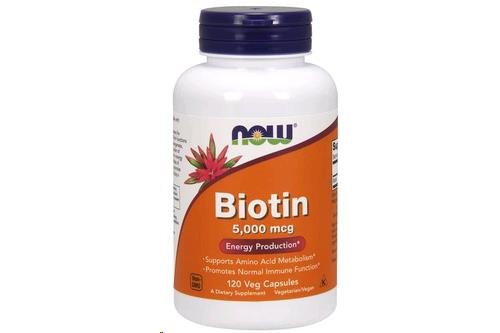 大人気サプリメントNow Foods Biotin Now Biotin 5000mcg（5mg）ビオチン（ビタミンH） カプセル120粒 #0474