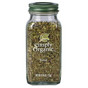 Simply Organic Basil Certified Organic �V���v���[�I�[�K�j�b�N �o�W�� 15g