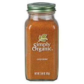 【送料無料】Simply Organic Cayenne Pepper Certified Organic シンプリーオーガニック カイエンペッパー 82g