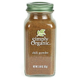 【最大2,000円クーポン4月27日9:59まで】【送料無料】Simply Organic Chili Powder Certified Organic シンプリーオーガニック チリ パウダー 82g