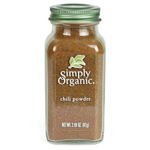 【送料無料】Simply Organic Chili Powder Certified Organic シンプリーオーガニック チリ パウダー 82g