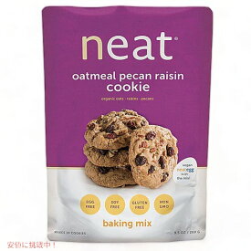 【最大2,000円クーポン6月11日1:59まで】ニートフーズ クッキーミックス オートミールピーカンレーズン 329g 　Neat Foods Cookie Mix Gluten Free Oatmeal Pecan Raisin 9.5oz