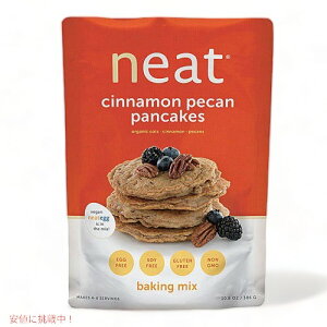 �y�ő�2,000�~�N�[�|��1/29��01:59�܂Łz�j�[�g�t�[�Y �p���P�[�L�~�b�N�X �V�i�����s�[�J�� 306g �@Neat Foods Pancakes Mix Gluten Free Cinnamon Pecan 10.8 oz