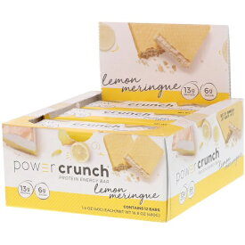 パワークランチ プロテインバー レモンメレンゲ 12本セット（Power Crunch Lemon Meringue )