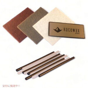 RaceWaxレースワックス ベース スキー リペアキット: 10 P-Tex + メタルスクレーパー + 緩衝パッド3個 アメリカーナがお届け!