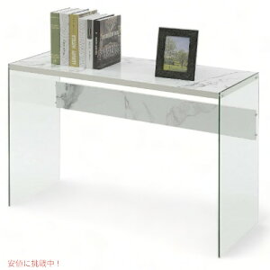 �嗝�Ε� �R���\�[���e�[�u�� �t�F�C�N�z���C�g�}�[�u�� ���e�[�u�� Convenience Concepts SoHo Console Faux White Marble
