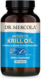 Dr Mercola Krill Oil 180 Capsules / クリルオイル 1000 mg 180カプセル