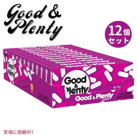 【最大2,000円クーポン4月27日9:59まで】Good & Plenty グッド＆プレンティLicorice Fat Free Candy Boxes 6 oz リコリス ファットフリー キャンディ ボックス 6オンス