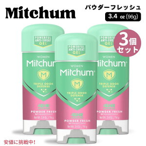 yő2,000~N[|112701:59܂Łzy3ZbgzMitchum ~b` WFfIhg [pE_[tbV] 96g p Women Gel Antiperspirant Deodorant Powder Fresh 3.4oz