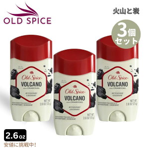 �y3�Z�b�g�zOld Spice �I�[���h�X�p�C�X �� ���H���P�[�m �f�I�h�����g �C���r�W�u���\���b�h 73g Volcano Invisible Solid Deodorant 2.6oz