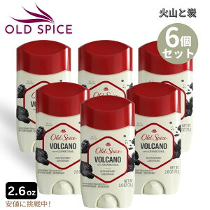 �y6�Z�b�g�zOld Spice �I�[���h�X�p�C�X �� ���H���P�[�m �f�I�h�����g �C���r�W�u���\���b�h 73g Volcano Invisible Solid Deodorant 2.6oz