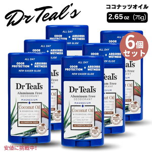 6Zbg Dr Teals hN^[eB[Y Aluminum Free Deodorant A~jEt[ fIhg GbZVIC RRibcIC 2.65 oz