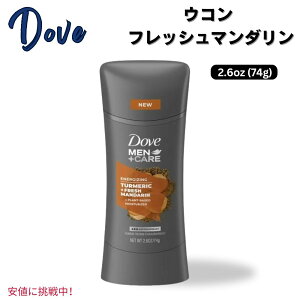 �y�ő�1,000�~�N�[�|��12��26��01:59�܂ŁzDove �_�� �����Y�P�A �f�I�h�����g �^�[�����b�N���t���b�V���}���_���� 74g �j���p Men+Care Turmeric & Fresh Mandarin 2.6oz