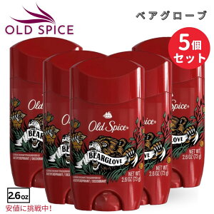 yő2,000~N[|121101:59܂Łzy5ZbgzOld spice I[hXpCX fIhg jp [xAO[u] 73g Antiperspirant Deodorant for Men Bearglove 2.6oz