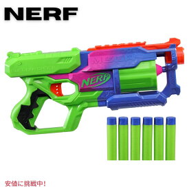 NERF メガサイクロンショック・トイ・ブラスターMega CycloneShock Toy Blaster, サイバーショック カラースタイル、6-Dart Drum