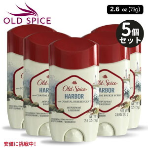 5�Z�b�g Old Spice �I�[���h�X�p�C�X Invisible Solid Deodorant for Men �C���r�W�u���\���b�h �f�I�h�����g �j���p Harbor 2.6 oz