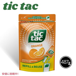 �y�ő�1,000�~�N�[�|��12��26��01:59�܂ŁzTic Tac �e�B�b�N�^�b�N Orange Flavored Mints 17.2 Oz �~���g �I�����W ���t�B�� �o�b�O 1oz�̃P�[�X�t�� Resealable Refill Bag