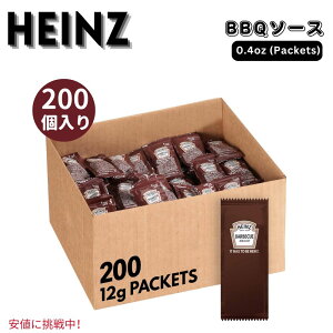 yő2,000~N[|112701:59܂Łz200 Heinz nCc BBQ Sauce Single Serve Packet o[xL[\[X 1񕪃pbN ܓ pbN 12 g / 0.4 oz x 200