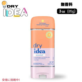 Dry Idea ドライアイデア デオドラント スティック ジェル 85g 無香料 低刺激性 Gel Deodorant Unscented & Hypoallergenic 3 oz