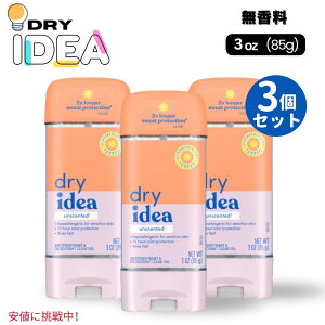 yő1,000~N[|91101:59܂Łz3Zbg Dry Idea hCACfA fIhg XeBbN WF 85g  h Gel Deodorant Unscented & Hypoallergenic 3 oz
