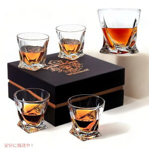 NX^ ECXL[ OX bNOX4Zbg Crystal Whiskey Glasses Set of 4 Rocks Glasses