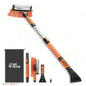�y�ő�2000�~�N�[�|�� 4/17�� 09:59�܂Łz�}�����[ Mallory 41.5inch �L�k�X�m�[�u���V�ƃA�C�X�X�N���[�p�[ �X�m�[�X�N���[�p�[�u���V Extendable Snow Brush and Ice Scraper Brush (Orange)