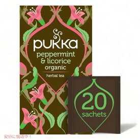 PUKKA プッカ オーガニック ペパーミント＆リコリス Organic Peppermint & Licorice 20袋入り