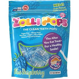 Zollipops Clean Teeth Lollipops, Blue Raspberry, 6.2oz …アメリカーナがお届け