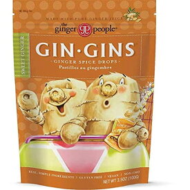 【最大2,000円クーポン5月27日1:59まで】The Ginger People Gin Gins Drops, Ginger Spice, 3.5oz …