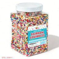 レインボートッピング 2.2lb アイスクリームやドーナッツ、ケーキなどに Rainbow Sprinkles