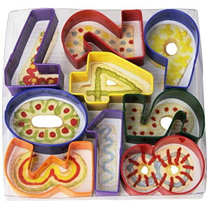 【最大1,000円クーポン10月27日09:59まで】数字スタンプ クッキーカッターセット Cookie Cutters, Assorted Colors, 9-Piece Set