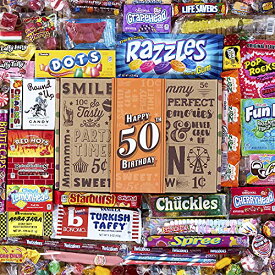 【最大2000円クーポン 5/16(土)01:59 まで】Vintage Candy Co. 50th BIRTHDAY RETRO CANDY GIFT BOX …