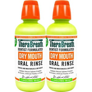 y2{zZuX TheraBreath }EXEHbV Oral Rinse Tingling Mint 16ozhC}EXp I[X [eBOO~g] 473ml