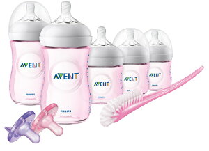 Philips Avent Natural Baby Bottle Pink Gift Set, SCD206/11 / Mtgɂ߁ItBbvX AFg i`xr[ Mr  ԂZbg [sN]