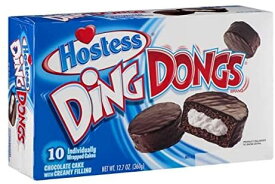 Hostess Ding Dongs 10ct / ホステス ディンドン クリーム入り チョコレートケーキ 10個入り 12.7oz (360g)