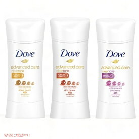 【Clear Tone 3本】アドバンスド Dove デオドラントスティック Dove Advanced クリアトーン 3種類