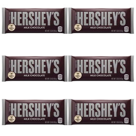 【6個セット】Hershey’s Milk Chocolate Bar / ハーシー ミルクチョコレート バー 板チョコレート 43g(1.55oz) x 6個